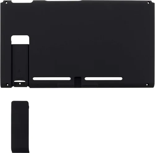 Vista 3 de eXtremeRate Carcasa de repuesto para consola Nintendo Switch con soporte y soporte para consola JoyCon no incluida