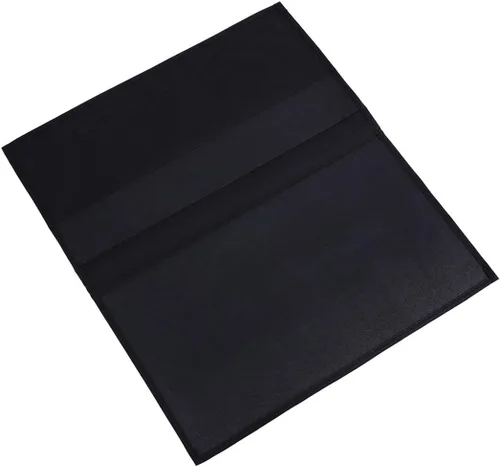 Vista 4 de Zafit Organizador de almacenamiento de mesita de noche, organizador de armario de mesa para mandos, teléfono, lentes (4 bolsillos, negro)