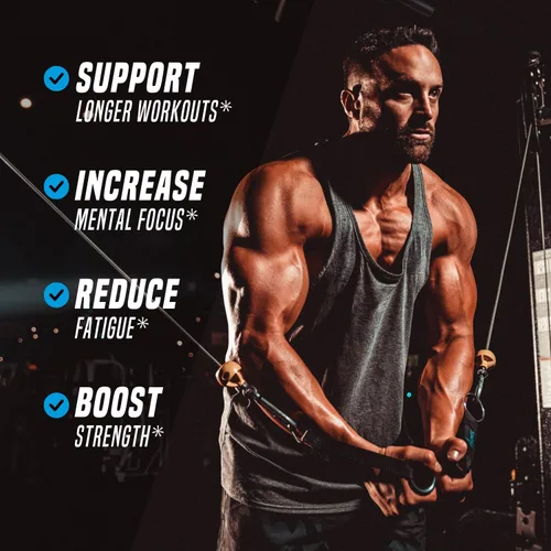 Vista 2 de Outwork Nutrition Preentrenamiento para hombres y mujeres - Nootropic Pre entrenamiento sin creatina, polvo de pre-entrenamiento con taurina
