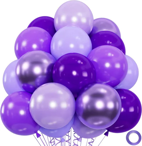 Vista 7 de 50 unidades de globos negros, dorados y blancos con globos de confeti de oro metálico y negro de 12 pulgadas para la graduación de la clase