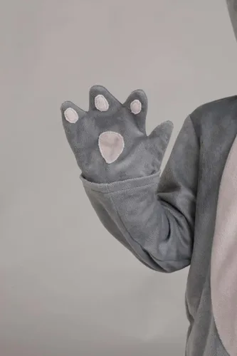 Vista 4 de Disfraz de Ratón Bebé Gris para Niños Pequeños Multicolor
