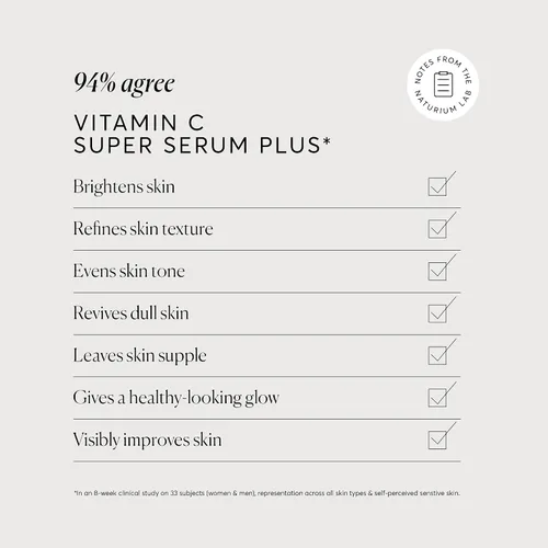 Vista 6 de Naturium Vitamin C Super Serum Plus, cuidado facial suavizante, más retinol, ácido hialurónico, niacinamida y ácido salicílico, 1 onza
