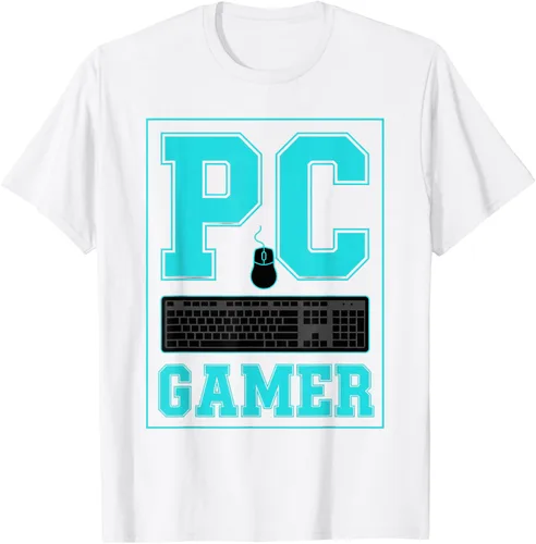 Vista 102 de PC Gamer Gaming Teclado Ratón Esports Computer Fan Camiseta