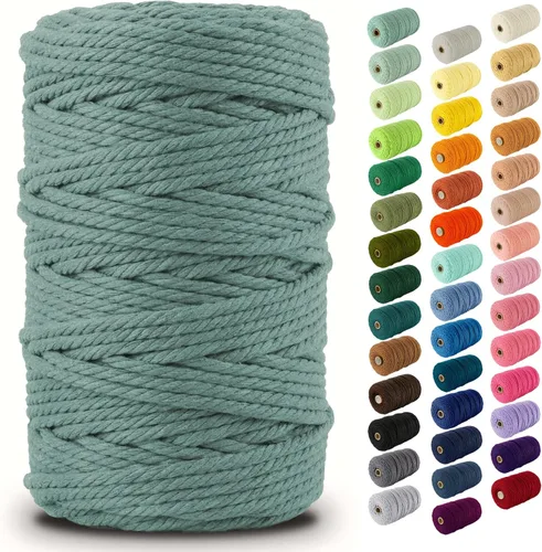Vista 37 de Nook Theory Hilo de macramé de 3mm 109 yardas - Cuerda de macramé suave de 4mm, 5mm perfecta para nudos - Suministros de macramé para colgadores