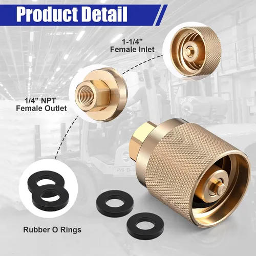 Vista 3 de 2 Pack RE7141F Forklift Connector Female,Propane Tank Connector
