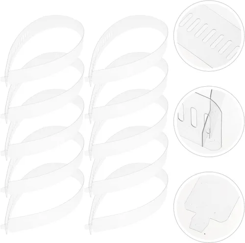 Vista 9 de VICASKY 100 piezas de soporte para cuello de camisa, soporte para cuello de camisa, soporte para cuello de camisa (transparente)
