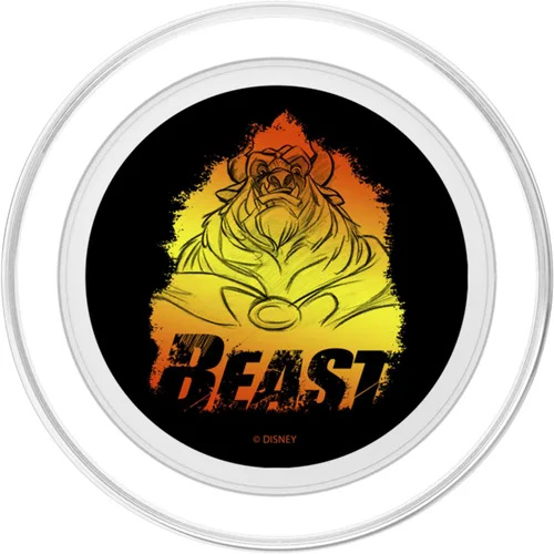 Vista 2 de Disney Beauty And The Beast Flame Portrait Sketch PopSockets MagSafe PopGrip for iPhone