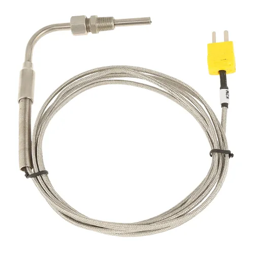 Vista 7 de Termopar EGT para sonda de temperatura de gas de escape con punta expuesta y conector tipo K