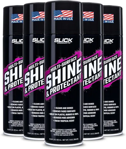 Vista 11 de Slick Products - Capa protectora Shine & Protectant para plásticos, vinilo, goma, fibra de vidrio y más