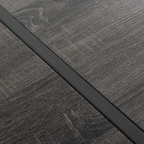 Vista 5 de SAFAVIEH Home Collection - Mesa de centro rectangular moderna Tristan con parte superior de madera negra y base de metal negro, mesa minimalista
