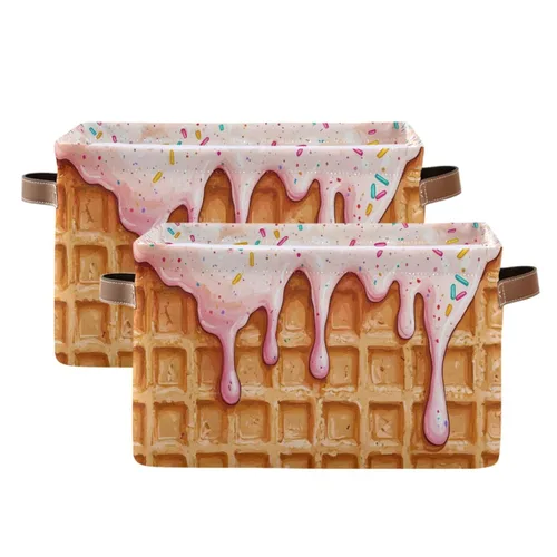 Vista 13 de Emelivor ABC - Contenedor de almacenamiento plegable con asa rectangular impermeable ABC Dinosaurios cesta para almacenamiento cubo organizador