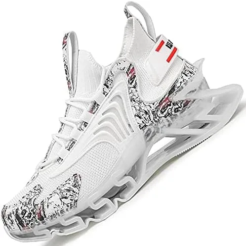 Vista 2 de GJUYC Zapatos deportivos para hombre, zapatos para correr, para hombre, para correr, a la moda, atlético, baloncesto, caminar, casual, senderismo