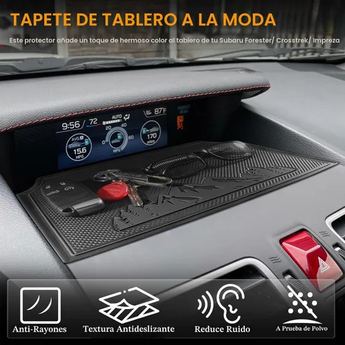 Vista 3 de Alfombrilla de salpicadero para accesorios Subaru Crosstrek 2012-2017, Forester 2014-2018, Impreza XV 2012-2016, almohadilla interior antideslizante