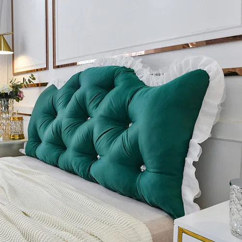 Vista 14 de Almohada de cuña para cabecera de dormitorio, almohada de lectura en casa, soporte de espalda para sentarse en la cama, cojín lumbar de gran