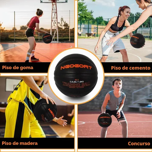 Vista 5 de 3LBS/2.2LBS 29.5"/28.5" Weighted Heavy Basketball for Training