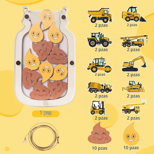 Vista 2 de 40 piezas de frascos de recompensa para niños, frasco de recompensa para aulas, niños pequeños, regreso a clases, tema de construcción, recompensas