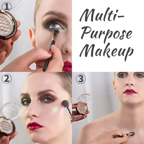 Vista 2 de CHARMACY Star Bomb - Sombra de ojos multicolor con purpurina, paleta de sombras de ojos que cambian de color, sombras de ojos en crema altamente