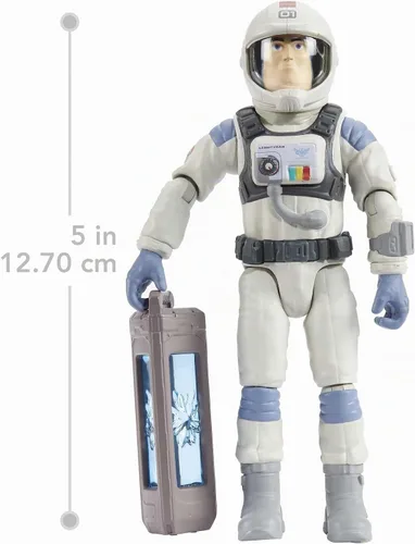 Vista 7 de Mattel Disney y Pixar Lightyear XL-01 Figura de acción de Buzz Lightyear, 12 puntos de articulación y accesorios, escala de 5 pulgadas