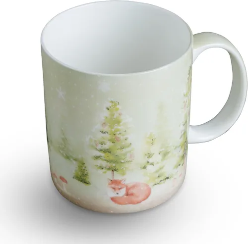 Vista 170 de Maison d' Hermine Taza de café con asas, tazas de porcelana fina de hueso, paquete de una taza de té para bebidas calientes, capuchino, latte