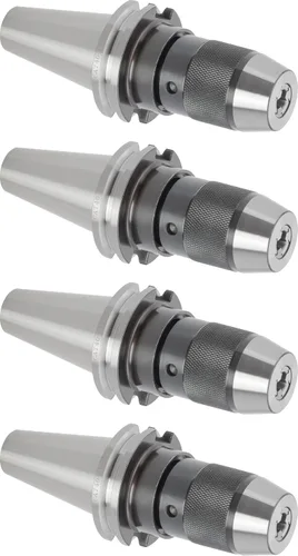 Vista 7 de CME - Portabrocas sin llave con rodamiento de bolas cónico CAT 40, diseño integral, capacidad de 1/2 pulgada