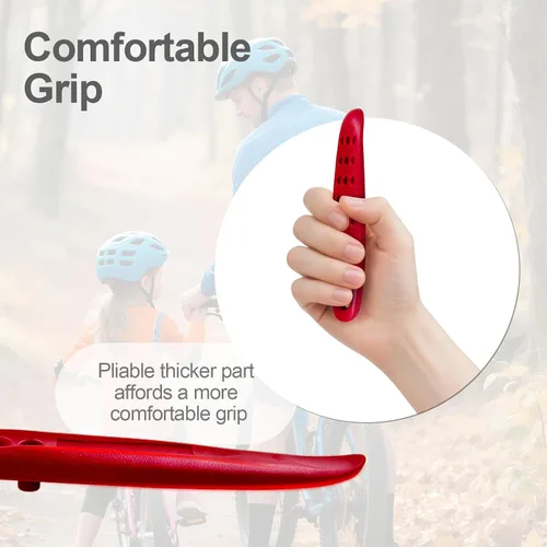 Vista 3 de Prutomr Palancas de neumáticos de bicicleta ultra fuertes, 2 juegos de reparación de neumáticos de bicicleta, juego de cucharas de plástico
