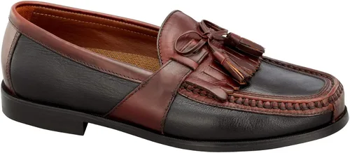 Vista 7 de Johnston & Murphy Mocasines con borlas de Aragón para hombre Negro