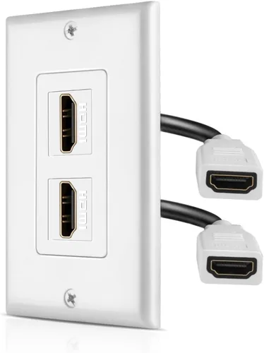 Vista 13 de TNP - Placa de pared HDMI – 1 puerto HDMI enchufe panel de montaje decorativo placa frontal con 4K UHD ARC/eARC Ethernet Pass-Thru soporte