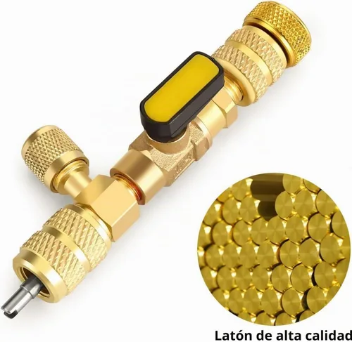 Vista 6 de R410A R22 Herramienta de instalación de extracción de núcleo de válvula de CA, removedor de núcleo de válvula, doble tamaño de 1/4 "-5/16