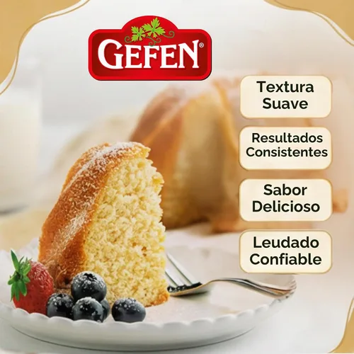 Vista 4 de Gefen Polvo de hornear sin aluminio, 8 onzas (paquete de 2), total de 1 libra, sin gluten, sin almidón de maíz