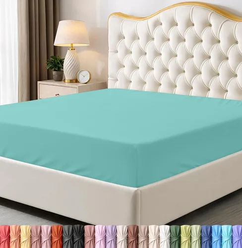 Vista 20 de Utopia Bedding - Paquete a granel de 2 sábanas bajeras ajustadas de microfibra cepillada suave con bolsillos profundos, resistentes al encogimiento