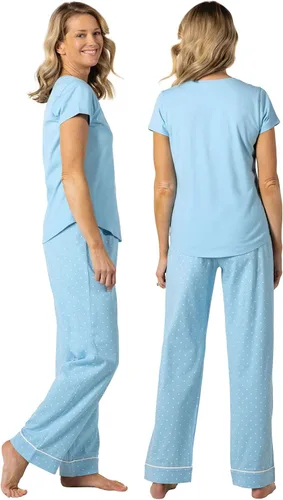Vista 2 de PajamaGram PJs For Women Set - Women Pajamas, Short Sleeve, 100% Cotton