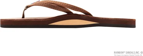 Vista 2 de Rainbow Sandals Ladies The Sand Piper Luxury Leather - Arco de una sola capa con correa doble estrecha de 13 pulgadas