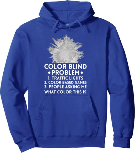 Vista 4 de Color Blind Test Funny Glasses Visions Pullover Hoodie