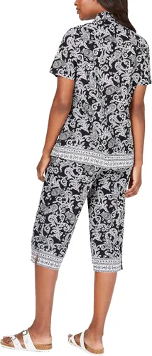 Vista 3 de Karen Scott - Camiseta con estampado de cachemira