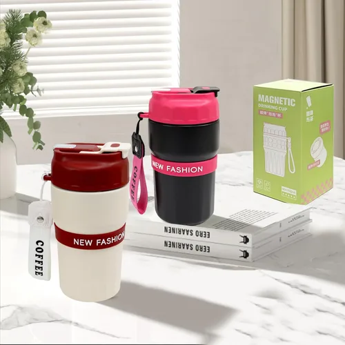 Vista 9 de Toycol Termo para té con infusor aislado con colador magnético desmontable, botella de agua aislada de acero inoxidable de 16 oz/480 ml para té