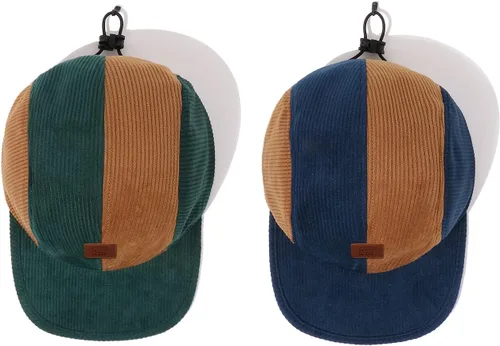 Vista 5 de Croogo Gorras de béisbol de ala plana de pana, gorra de camionero, sombrero urbano de moda, sombrero urbano para papá, gorra de Snapback