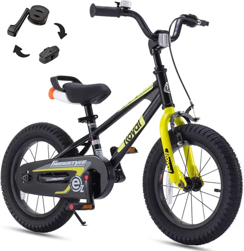 Vista 29 de RoyalBaby EZ Kids Bike 12 14 16 18 20 Inch Balance Pedal 2-in-1 Training Bicycle Boys Girls Ages 3 to 12 Years Easy Learn for Beginners