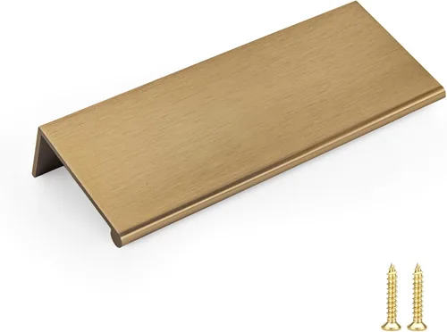 Vista 20 de Goldenwarm - Paquete de 10 tiradores negros de 2-1/2 pulgadas con borde de dedo, tiradores para cajones de cocina, color negro mate, manijas