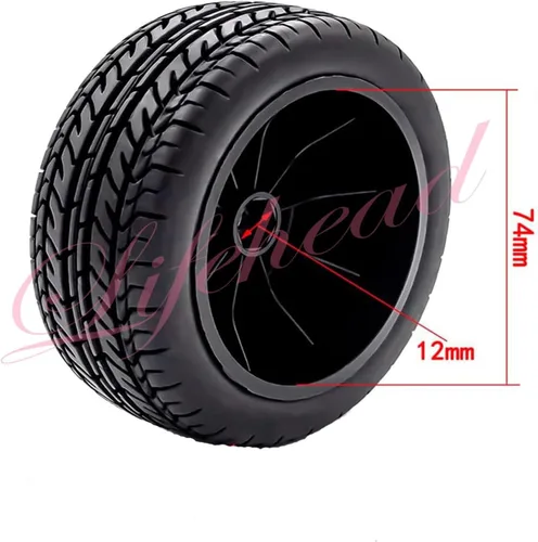 Vista 4 de Lifehead 1/10 Neumáticos de camión de curso corto RC para todo terreno, adecuados para TRAXXAS Slash4X4 HuanQi 727 ARRMA SENTON 3S Losi Ford Raptor