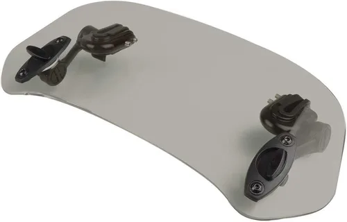 Vista 3 de Extensión de parabrisas ajustable universal para motocicleta de 14.488 in Parabrisas con clip de policarbonato PC transparente marrón