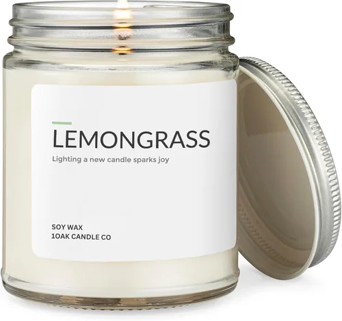 Vista 24 de 1OAK Vela de Manzana - Velas perfumadas de cera de soja (Manzana) - Velas de soja para aromatizar el hogar - Quema larga premium - Hechas a mano