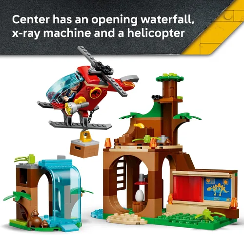 Vista 5 de LEGO Jurassic World Velociraptor, Stegosaurus & Pteranodon Rescue 77981