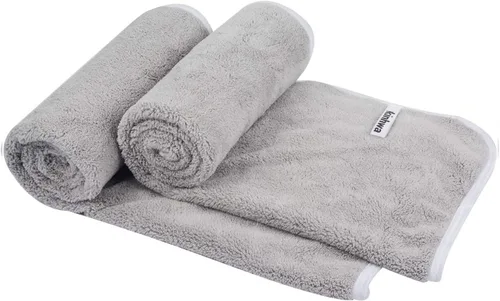 Vista 32 de KinHwa Toallas de mano de microfibra para baño, toallas faciales suaves y absorbentes, toallas de mano grises para baño, paños de lavado para spa