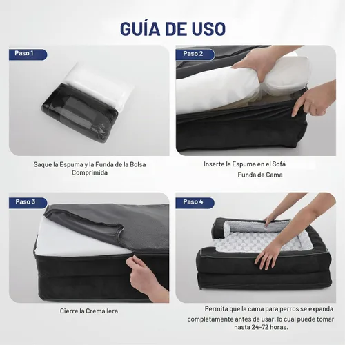 Vista 8 de FURTIME Cama Ortopédica para Perros para Perros Pequeños - Camas de Sofá para Perros Pequeños Lavables, Cama de Sofá de Espuma de Apoyo