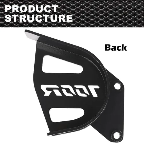 Vista 2 de CNNELL Protector de cubierta de piñón guía de cadena ATV compatible con Yamaha Raptor 700 R 2006-2020