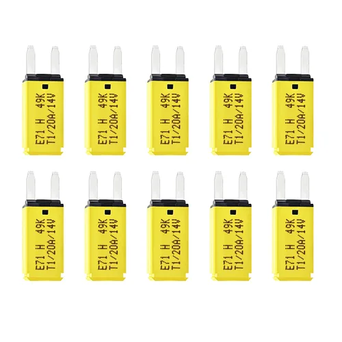 Vista 5 de Kit surtido de fusibles de cuchilla para disyuntor de cajero automático de reinicio automático de 14 V, 5 unidades (10A, 15A, 20A, 25A, 30A)