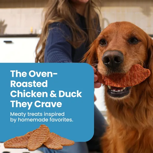 Vista 6 de Blue Buffalo Nudges Jerky Cuts - Golosinas para perros de pollo y pato