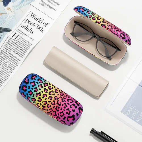 Vista 6 de Estuche para lentes, funda protectora rígida para gafas, unisex, para mujeres y hombres