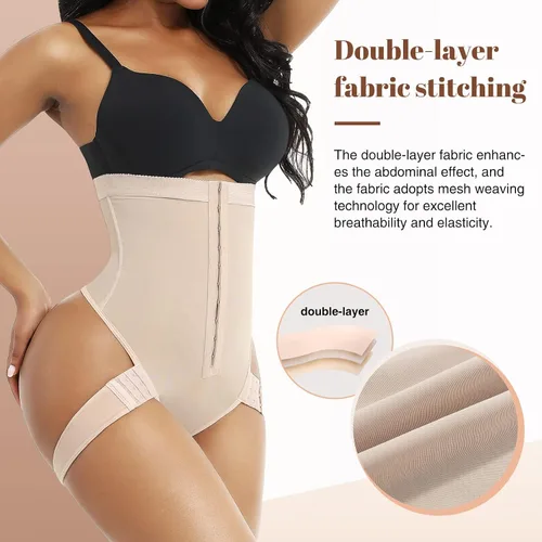 Vista 2 de FeelinGril Shapewear for Women Tummy Control Fajas Colombianas Thong Bodysuit