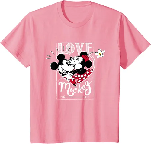 Vista 79 de Disney Mickey & Minnie Mouse Love Mickey - Camiseta para el día de San Valentín